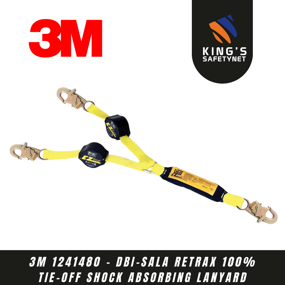 3M 1241480 - DBI-SALA Retrax 100% Tie-Off Shock Absorbing Lanyard