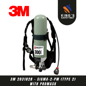 3M™ Scott™ Sigma-2 Type 2 SCBA 2031828, with Promask Face Mask