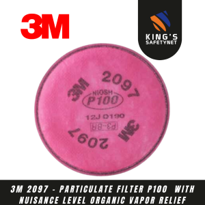 3M 2097 - Particulate Filter P100  with Nuisance Level Organic Vapor Relief