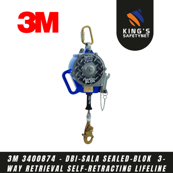 3M 3400874 - DBI-SALA Sealed-Blok  3-Way Retrieval Self-Retracting Lifeline