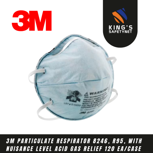 3M™ Particulate Respirator 8246, R95, with Nuisance Level Acid Gas