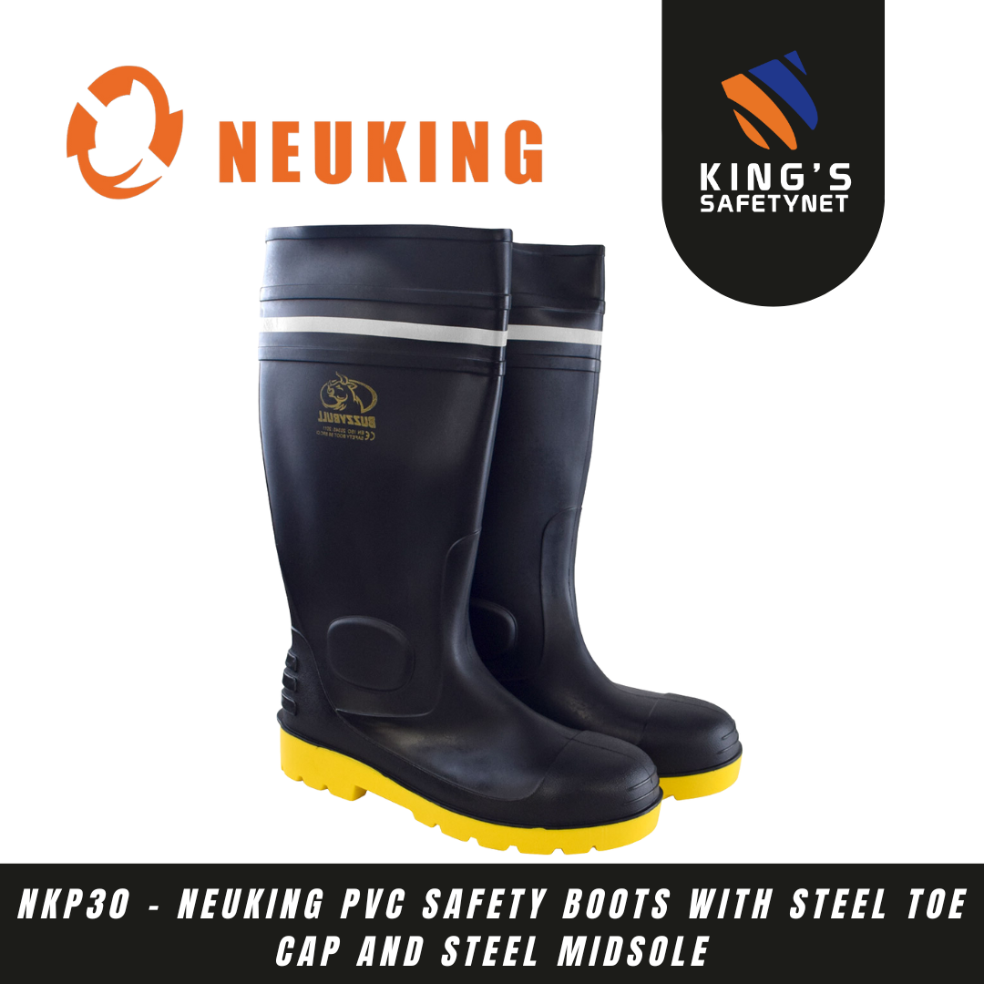 NKP30 - PVC Safety Boots with Steel Toe Cap and Steel Midsole
